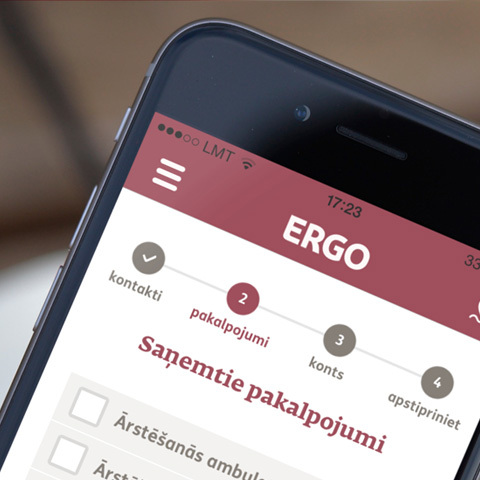 ERGO mobila aplikācija iOS un Android